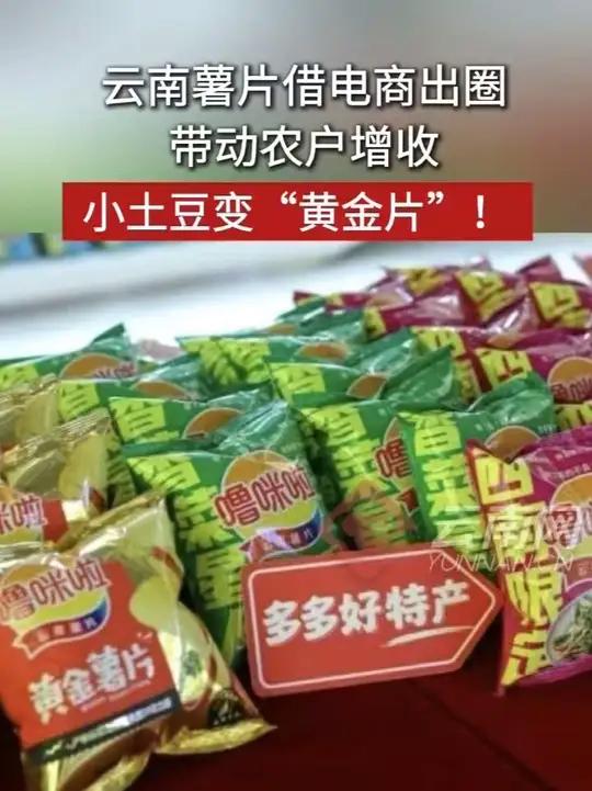 小土豆变“黄金片”!云南薯片借电商出圈,带动3.7万农户增收