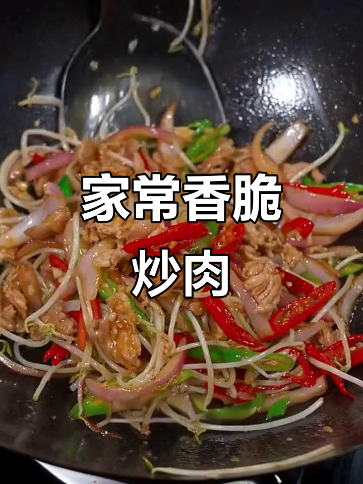 洋葱豆芽炒肉,家常下饭新做法