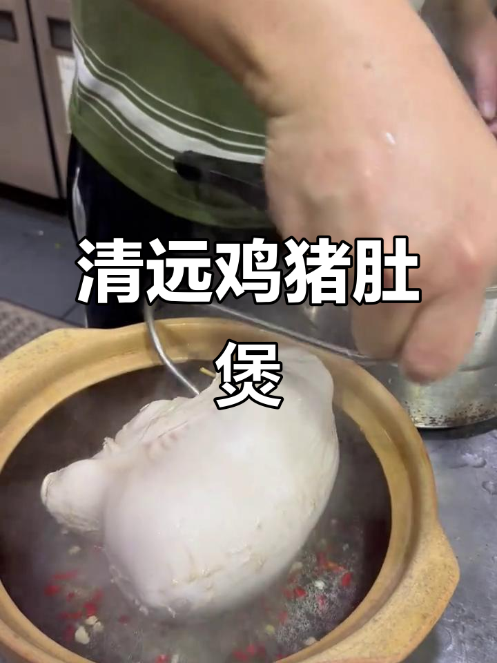 凤家庄新品猪肚包清远鸡,药材与姜片完美搭配