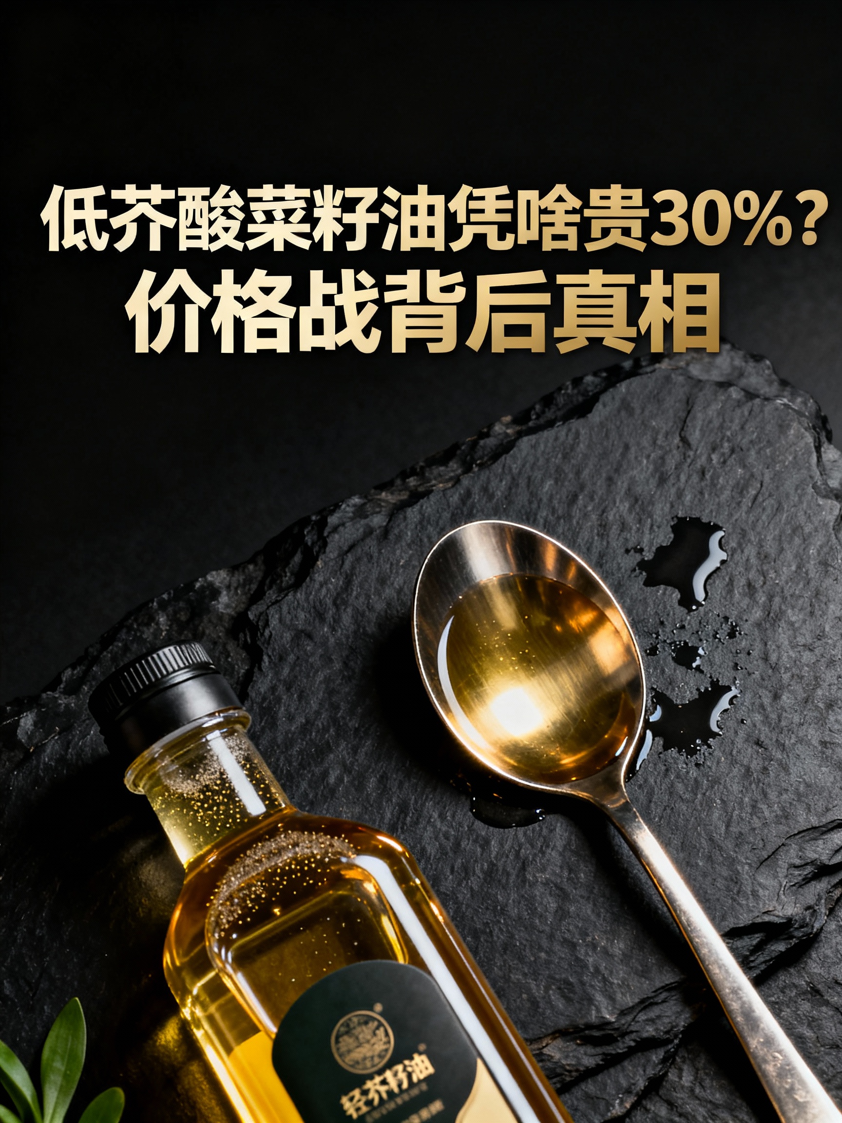 低芥酸菜籽油凭啥贵30%？价格战背后真相