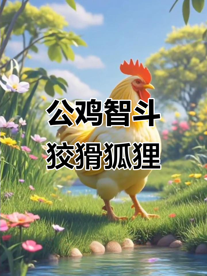 聪明公鸡巧妙吓跑狐狸,猎狗成了救命稻草