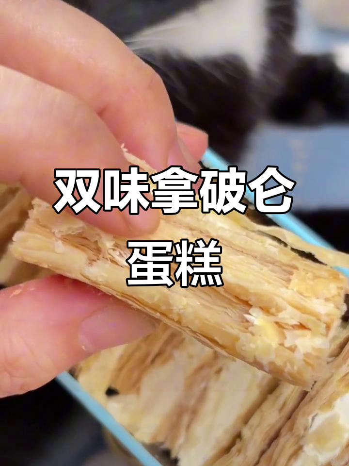 拿破仑蛋糕酥，两种口味可选，薄脆多层口感超赞