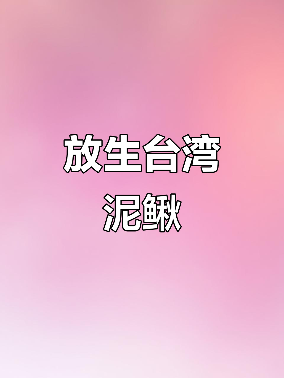 深圳放生台湾泥鳅鱼苗,爱心行动温暖人心
