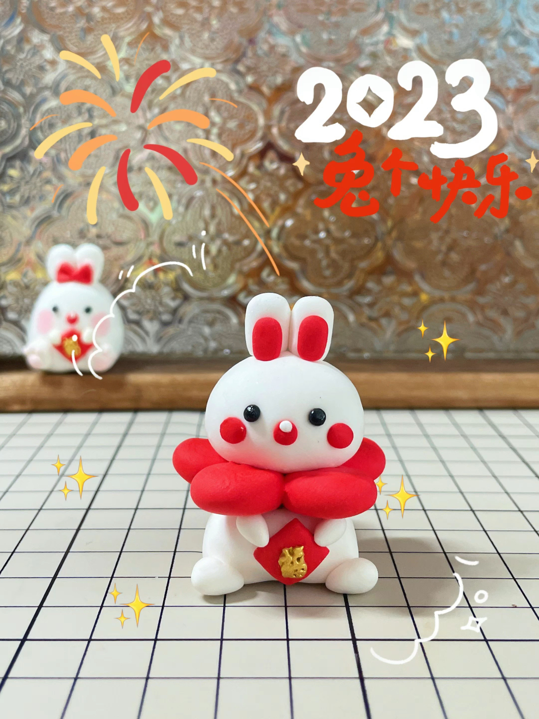 超轻粘土小教程|一只小兔子