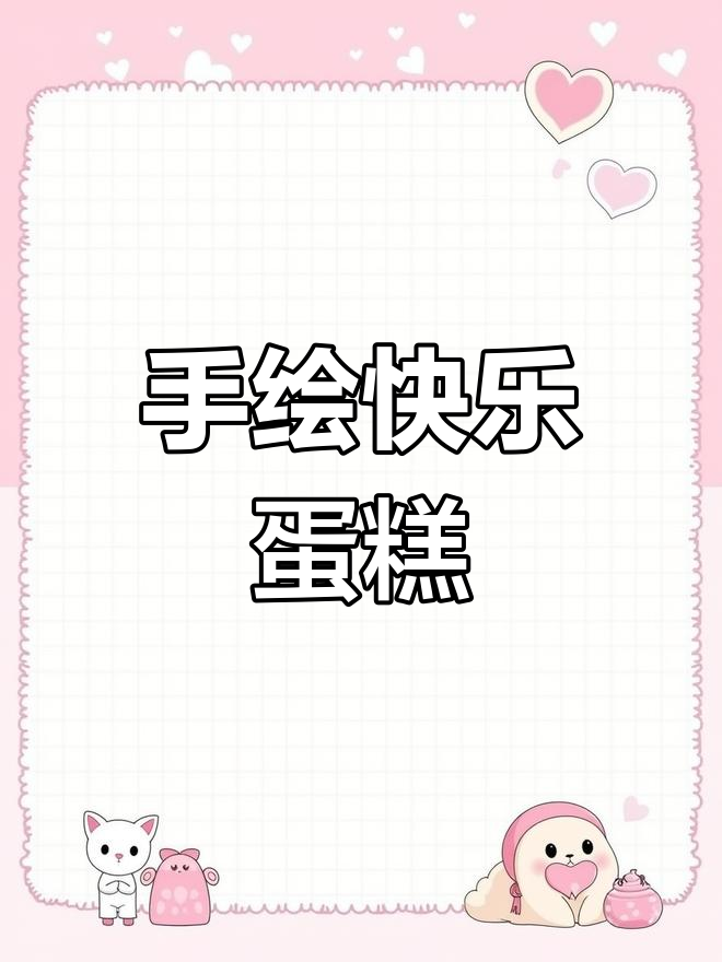 蛋糕上的手绘快乐,每个年龄都能感受到的温馨祝福