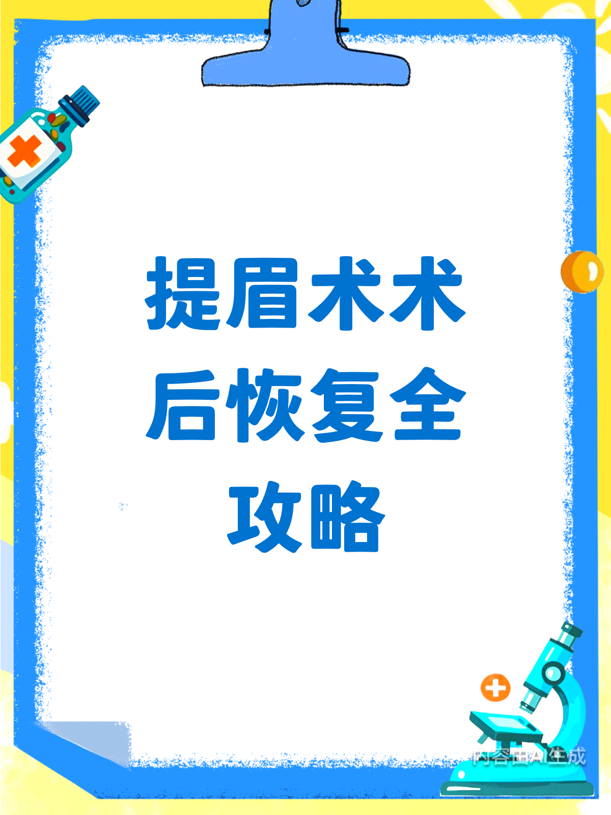 提眉术后,如何快速恢复?