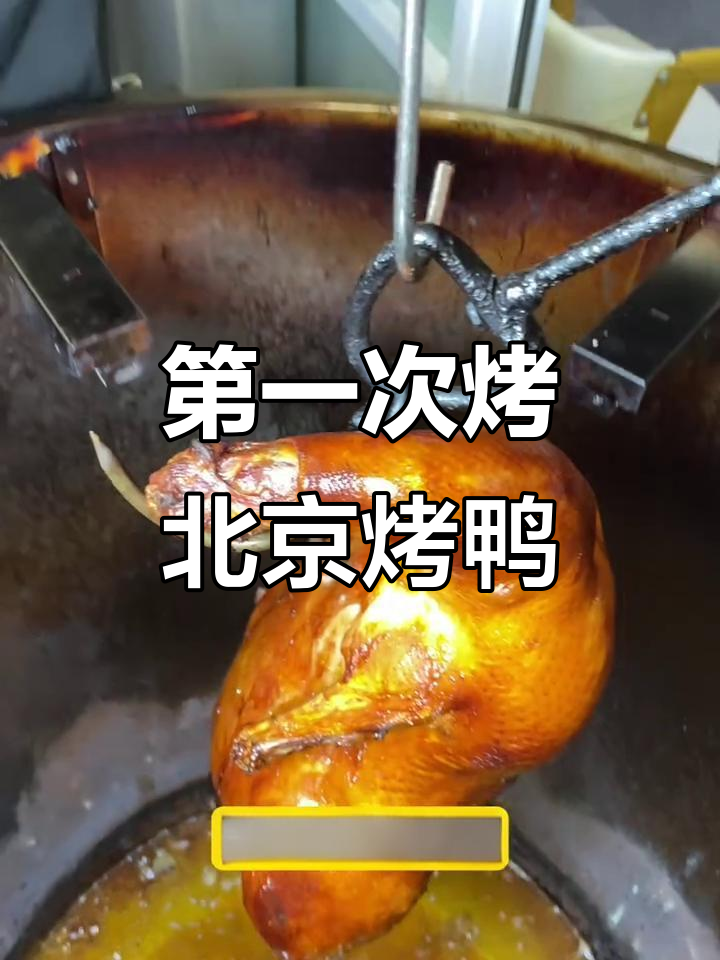 北京烤鸭首次尝试,五斤二重炉轻松搞定