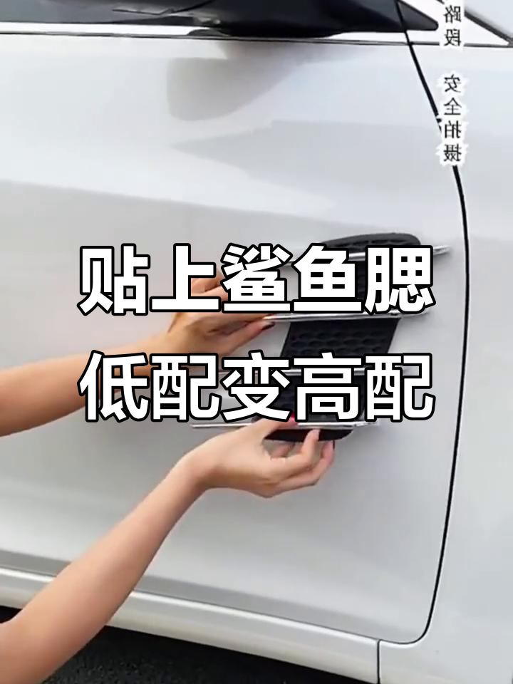 低配车秒变高配，鲨鱼腮让车子颜值暴涨