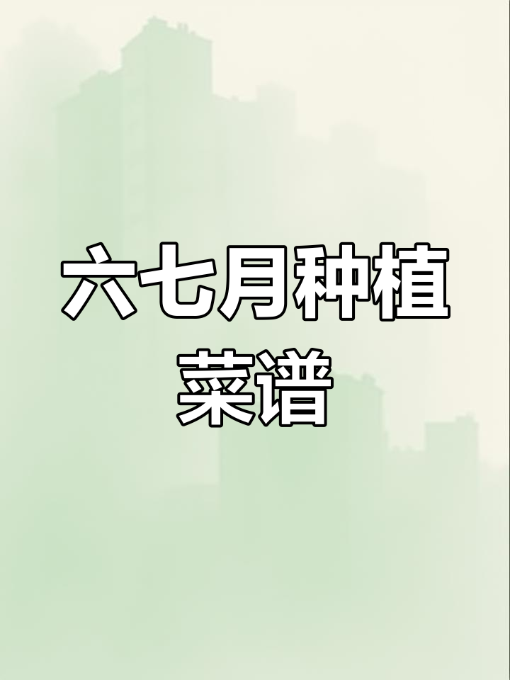 六月七月适合种什么蔬菜?这些品种最适宜