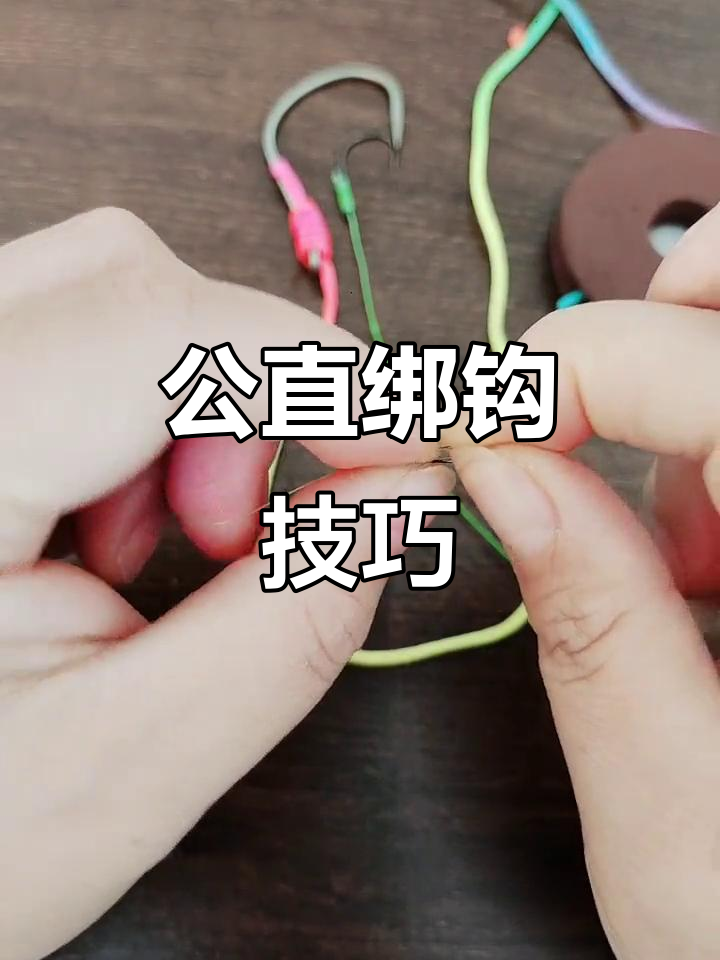 简单实用的公直绑钩法,适合各种大小鱼钩