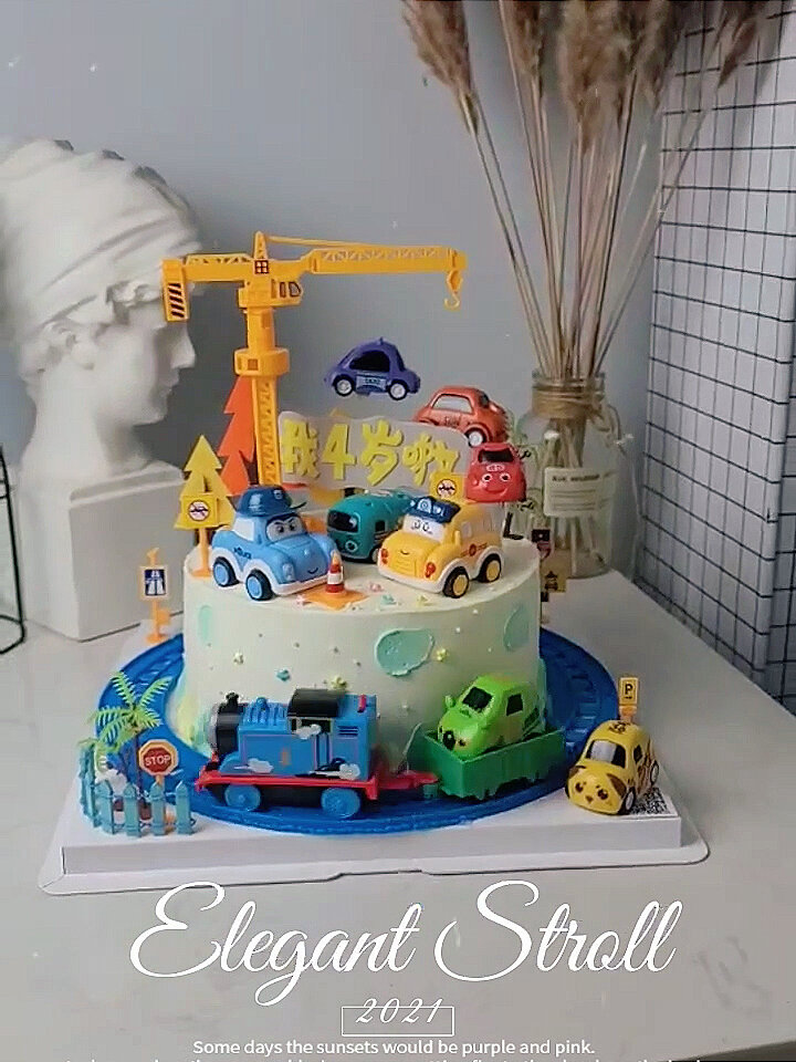 汽车生日蛋糕 小男孩生日蛋糕