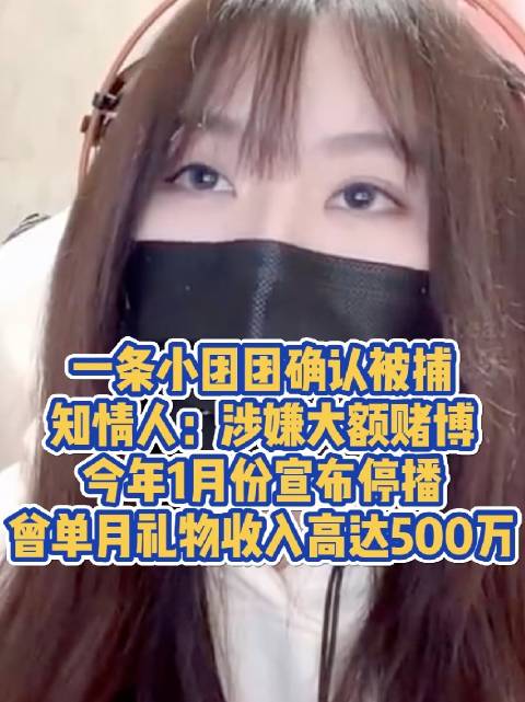 「一条小团团单月礼物收入曾高达500万」4月22日,据科创板日报消息,斗鱼知名主播 小团团