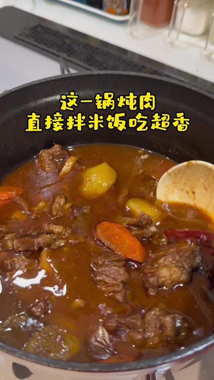 巨好吃的红烩牛肉拌米饭真的香迷糊了！