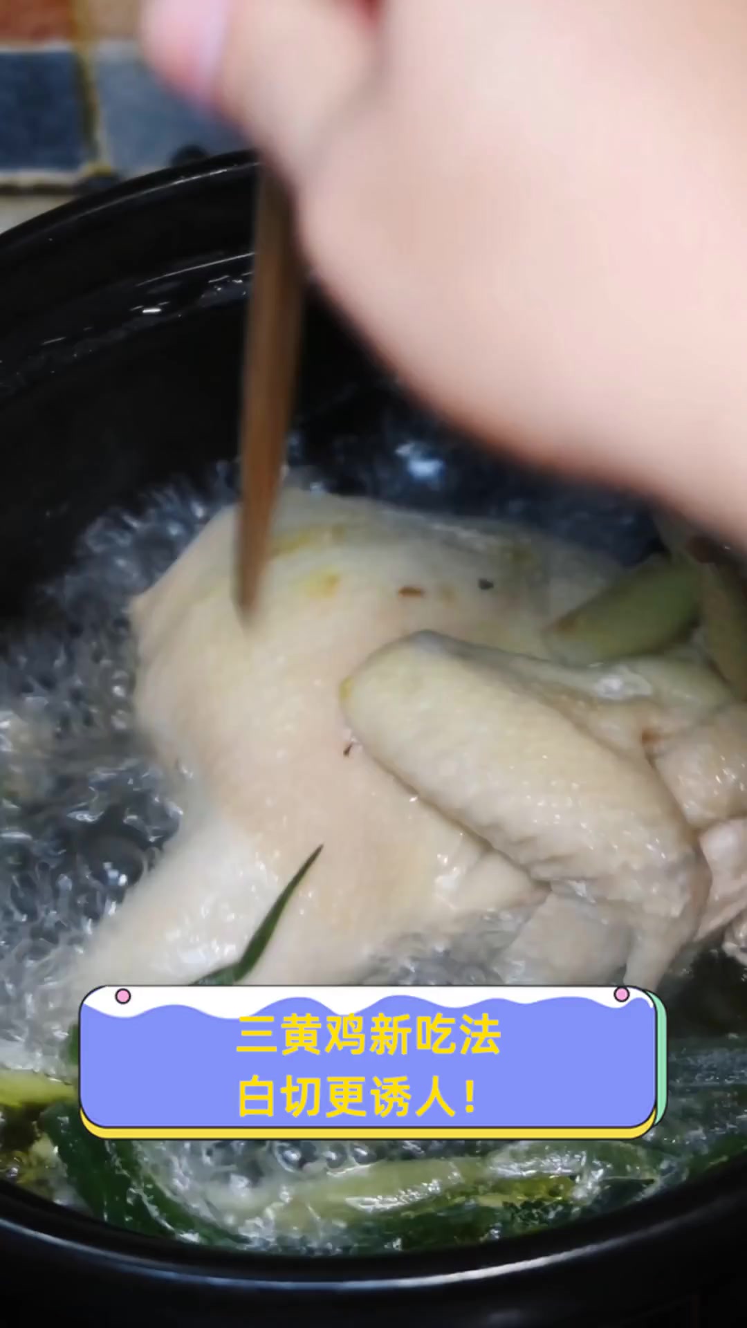 三黄鸡新吃法,白切更诱人!