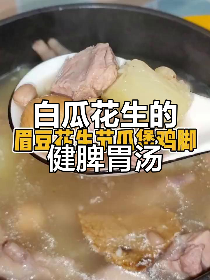 广东经典健脾祛湿汤,白瓜花生油搭配美味营养