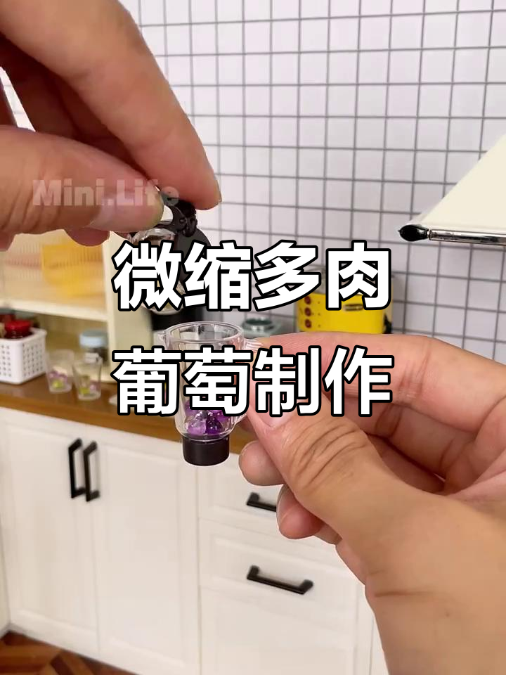 自制微缩多肉葡萄,轻松打造奶茶新风味