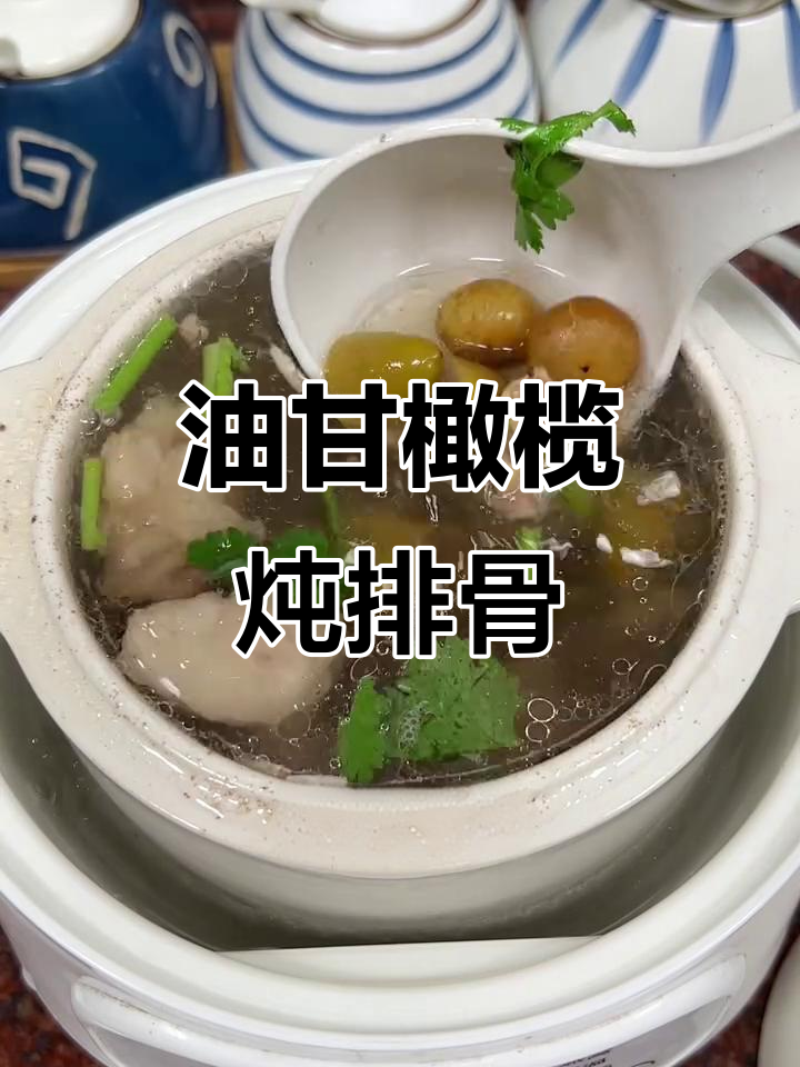 潮汕家常油甘橄榄炖排骨汤,鲜美无比让人怀念