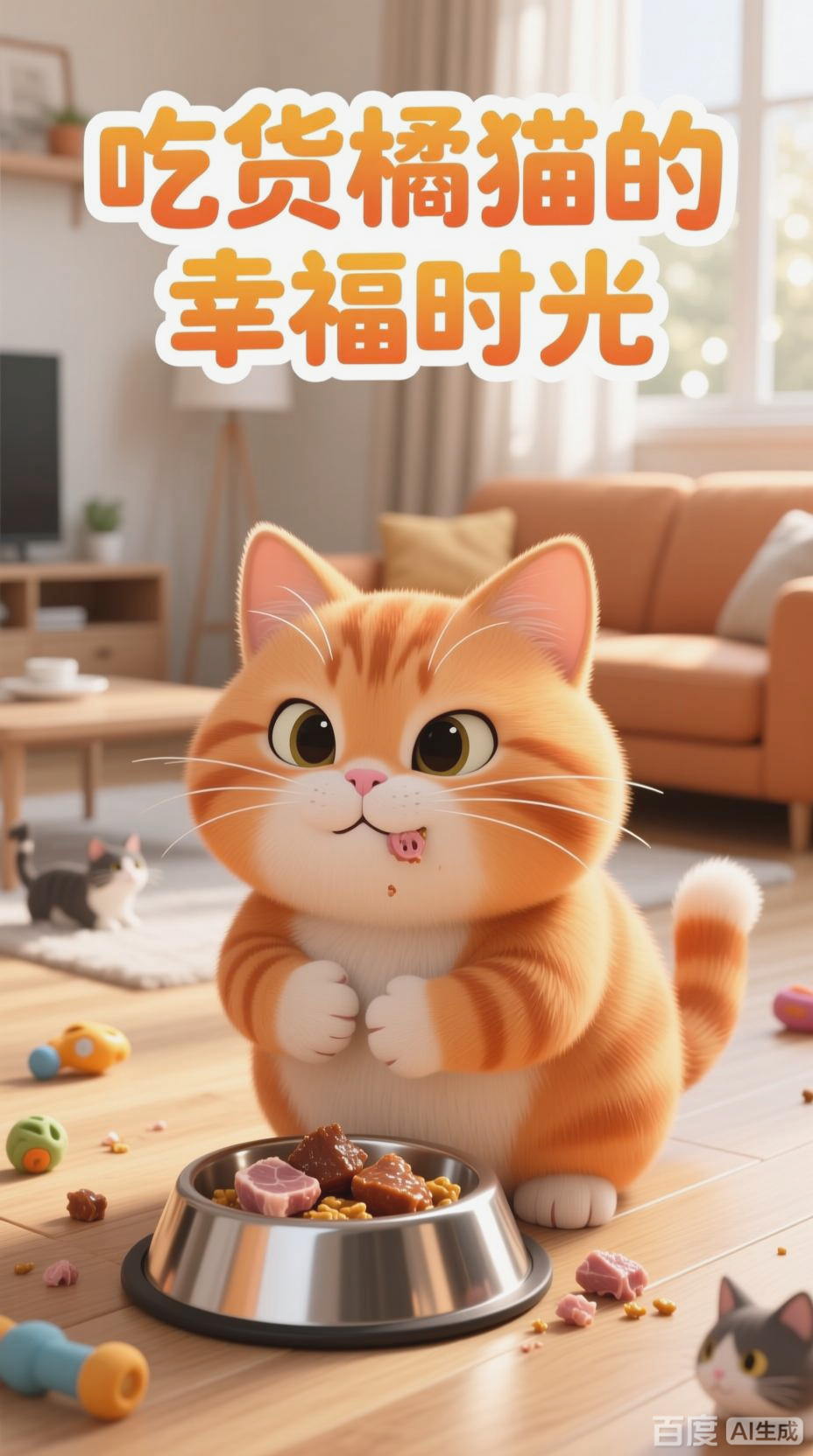 橘猫的可爱进食时光
