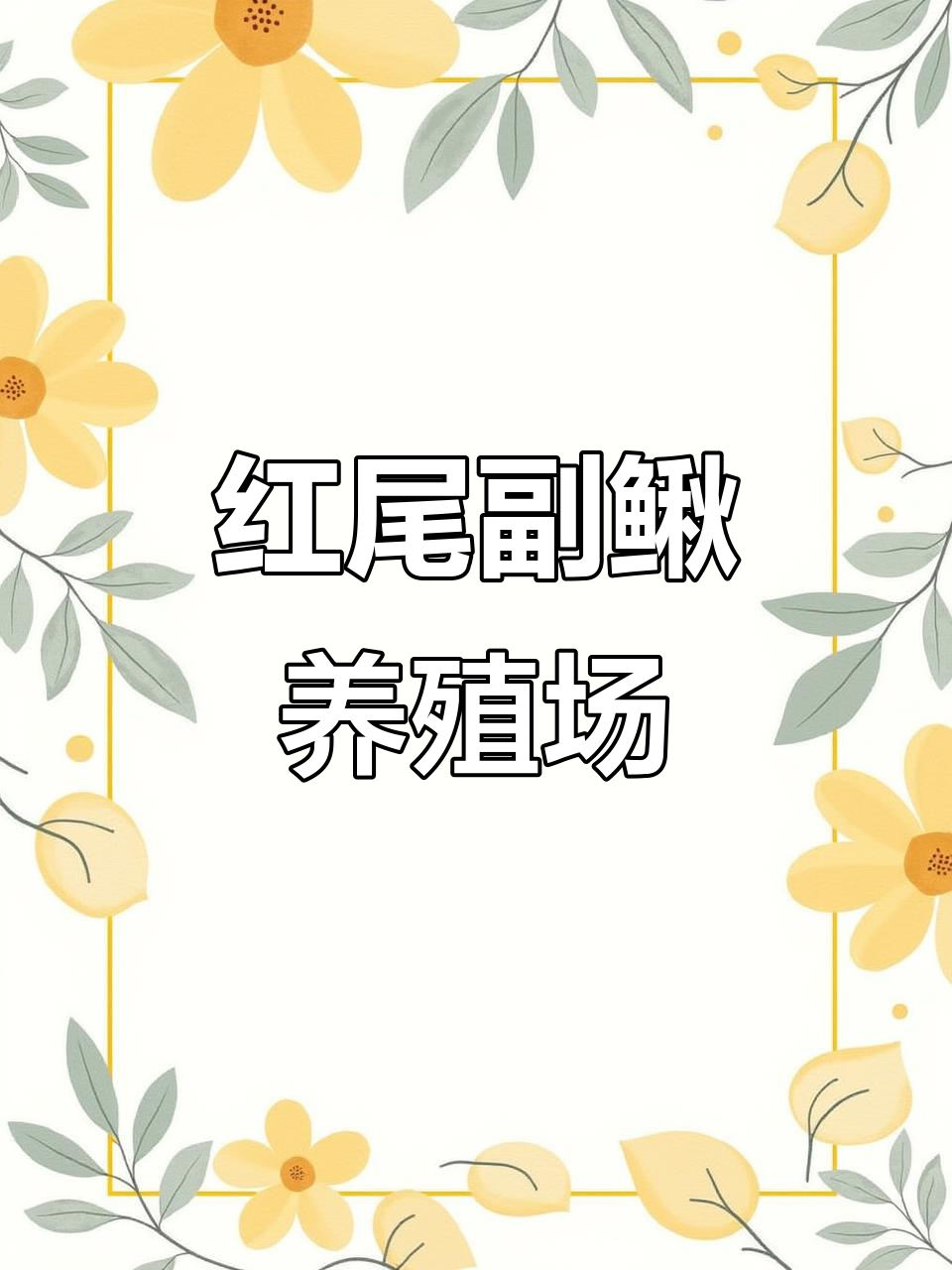 红尾副鳅养殖基地,探秘水族世界