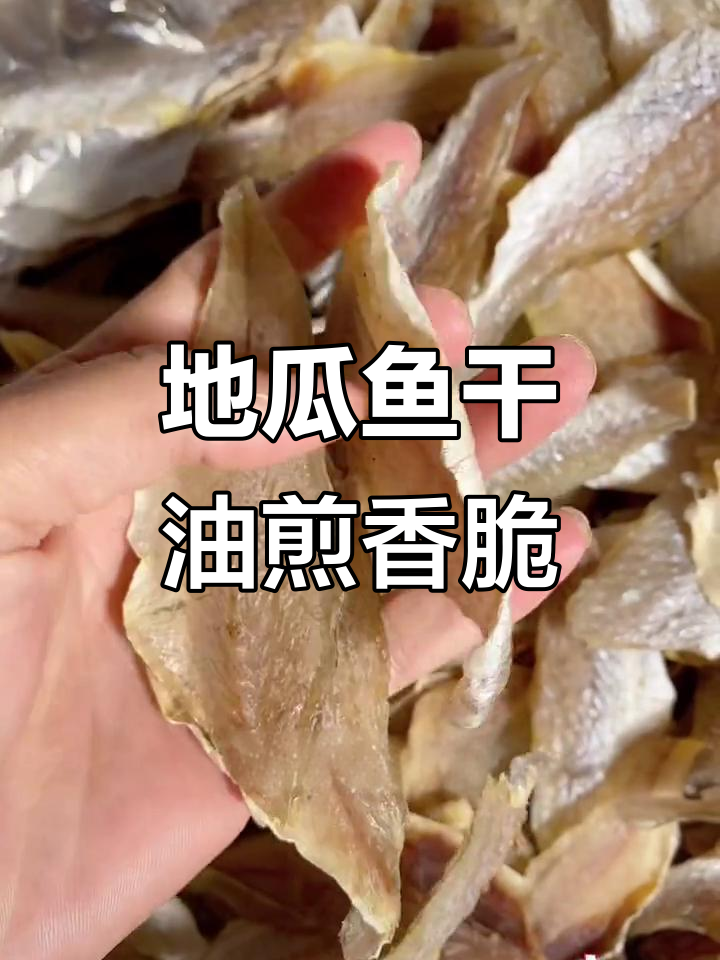 海南地瓜鱼干，淡口美味油煎下饭，鱼肉片细嫩吸味