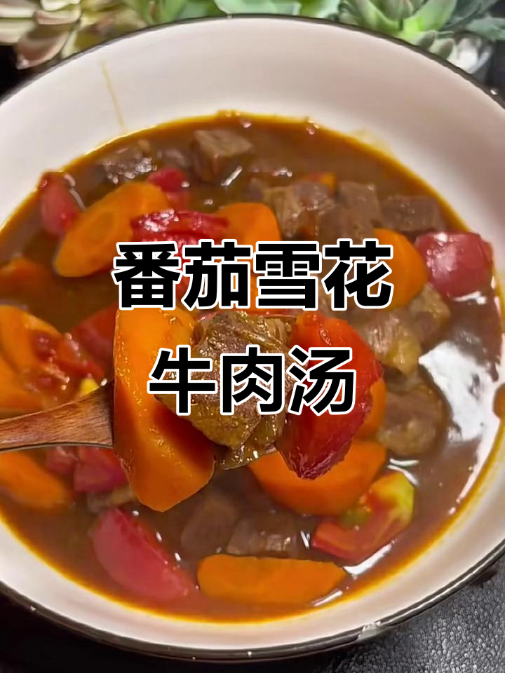 番茄炖雪花牛肉,家常美味轻松做