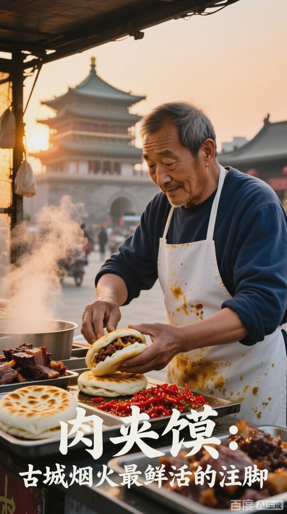 西安肉夹馍,古城烟火符号