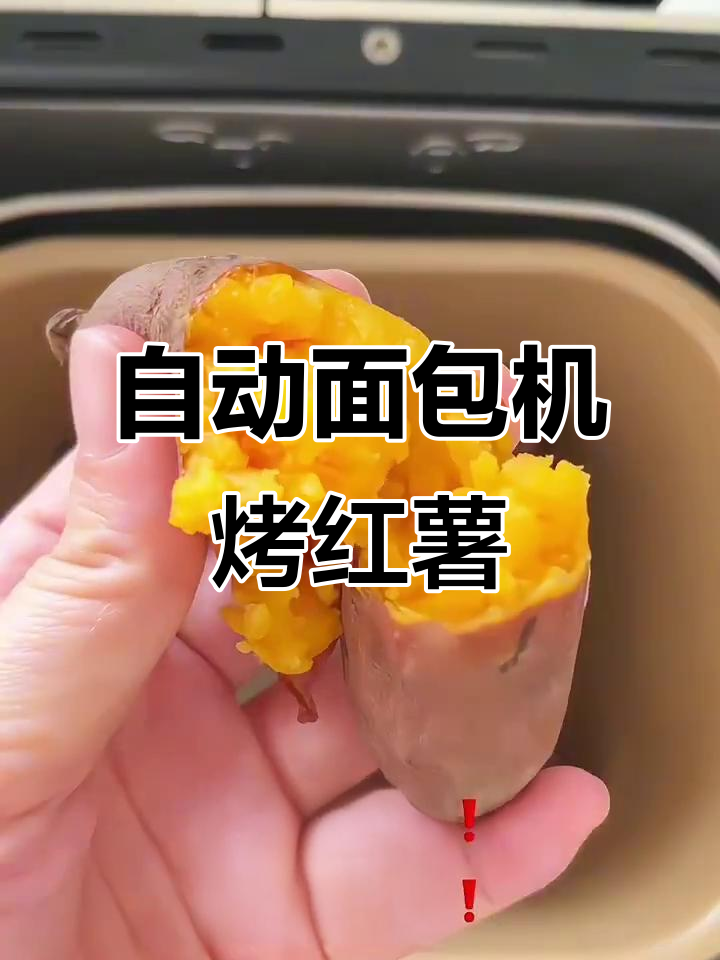 早上6点,自动面包机烤红薯给娃当早餐