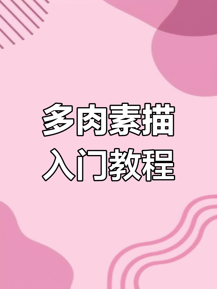 零基础也能轻松学会的多肉素描，简单又有趣！