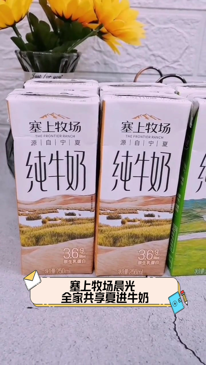 塞上牧场晨光，全家共享夏进牛奶