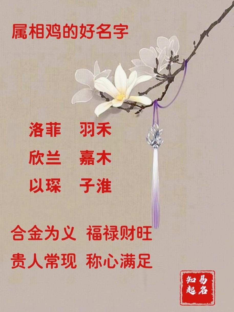 属鸡的好名字合金为义丰衣足食,贵人常现