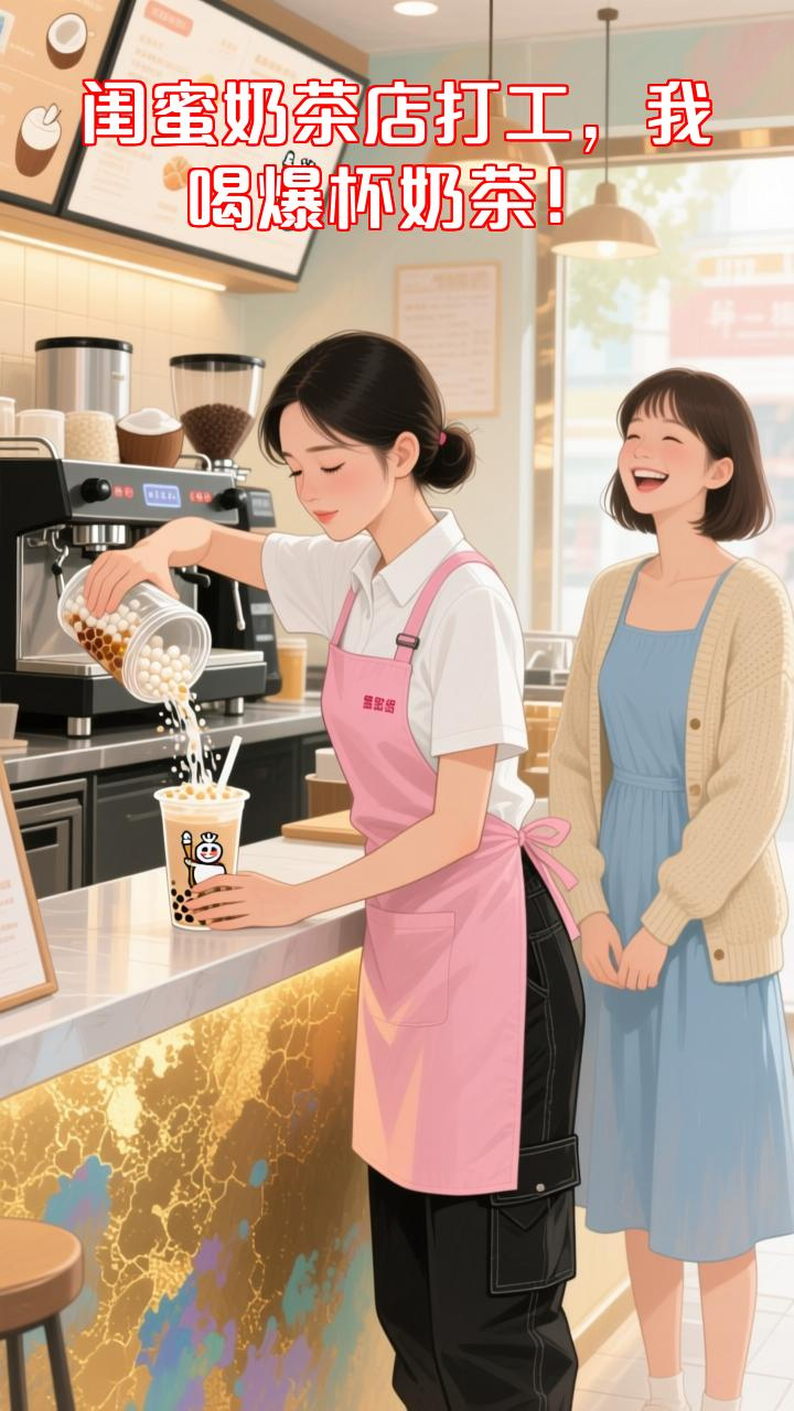闺蜜奶茶店兼职,我享尽隐藏福利,背后真相暖哭!