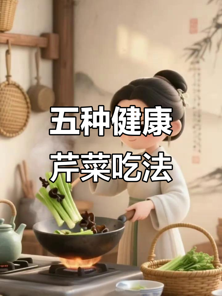 芹菜五种养生做法,低卡又美味