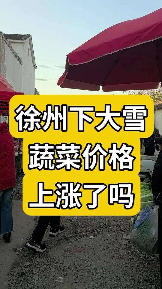 徐州菜价,涨了?