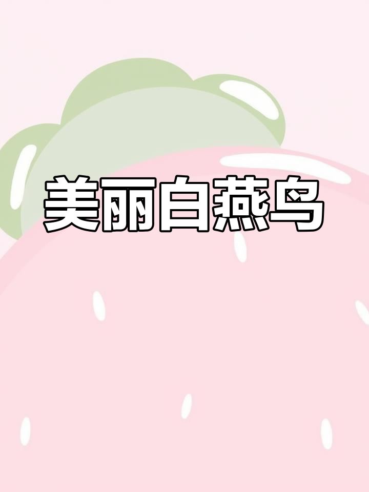 白燕鸟种类繁多,羽毛色彩斑斓,小鸟将变得更红更美