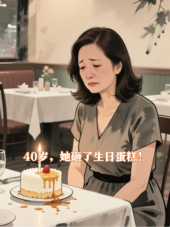 40岁生日当天，她当众砸碎蛋糕宣布离婚！