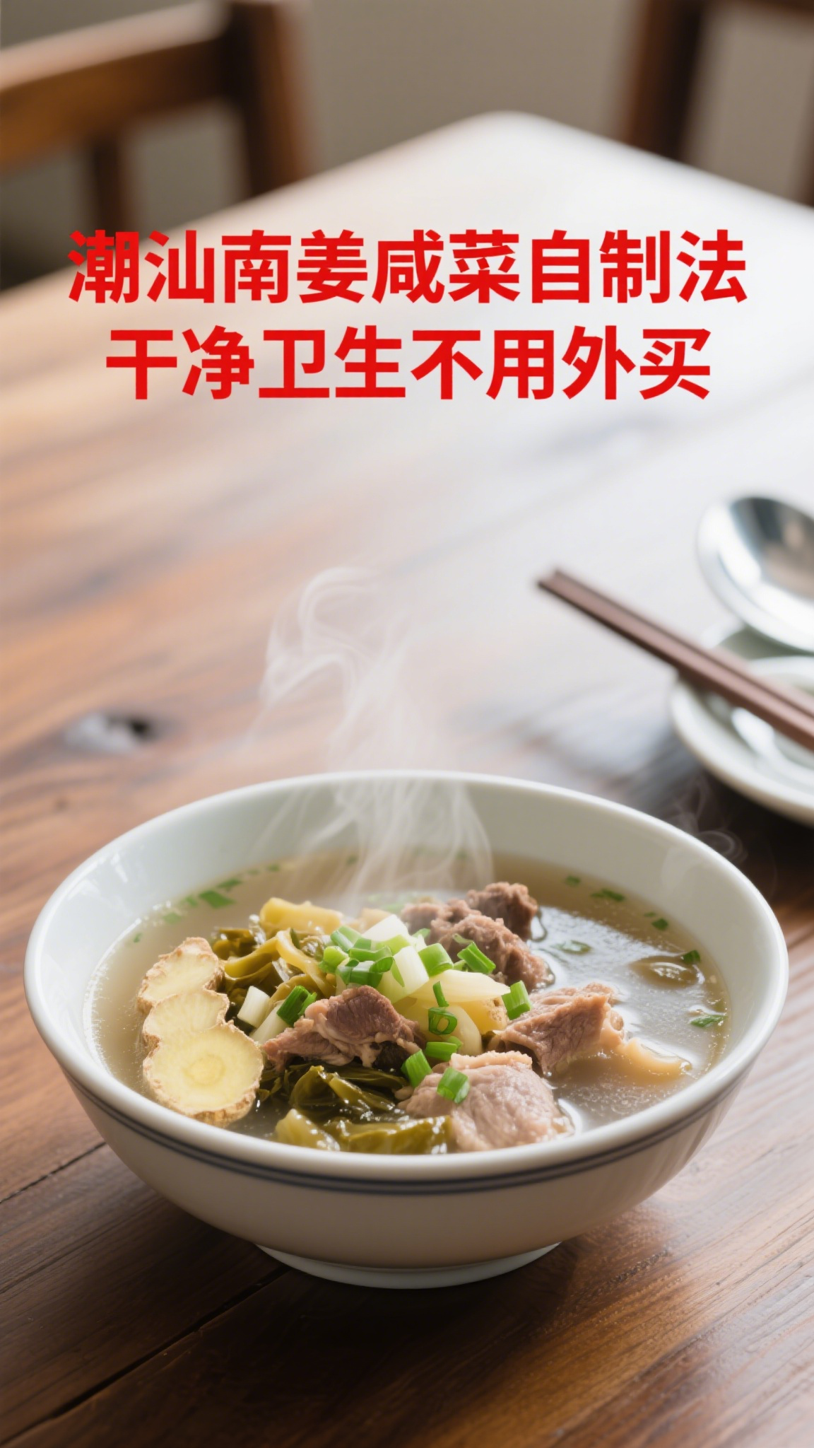 潮汕南姜咸菜自制法,干净卫生不用外买