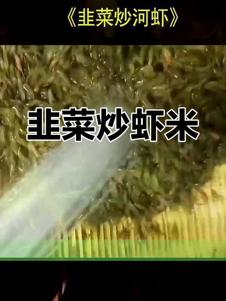 野生虾米炒韭菜,简单家常做法