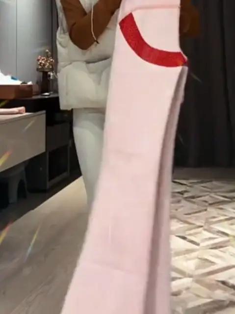 「加长版鱼尾裤」秋冬羊绒蚕丝高腰收腹微喇鲨鱼裤外穿保暖休闲裤 c