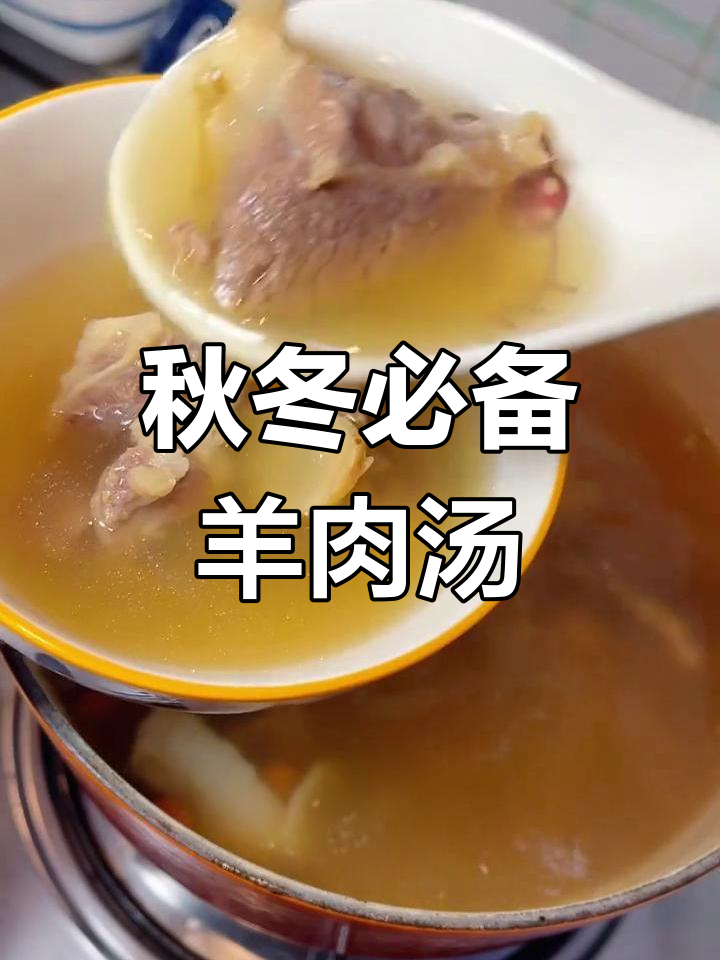 秋季进补,羊肉汤暖心又滋补