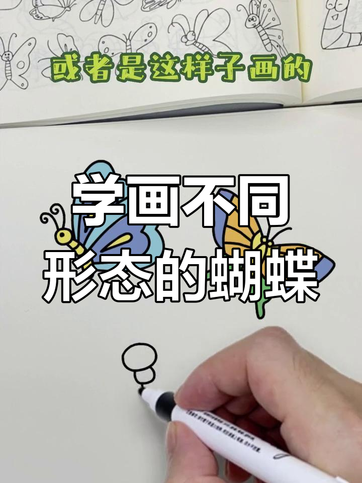 蝴蝶简笔画多种画法,轻松学会