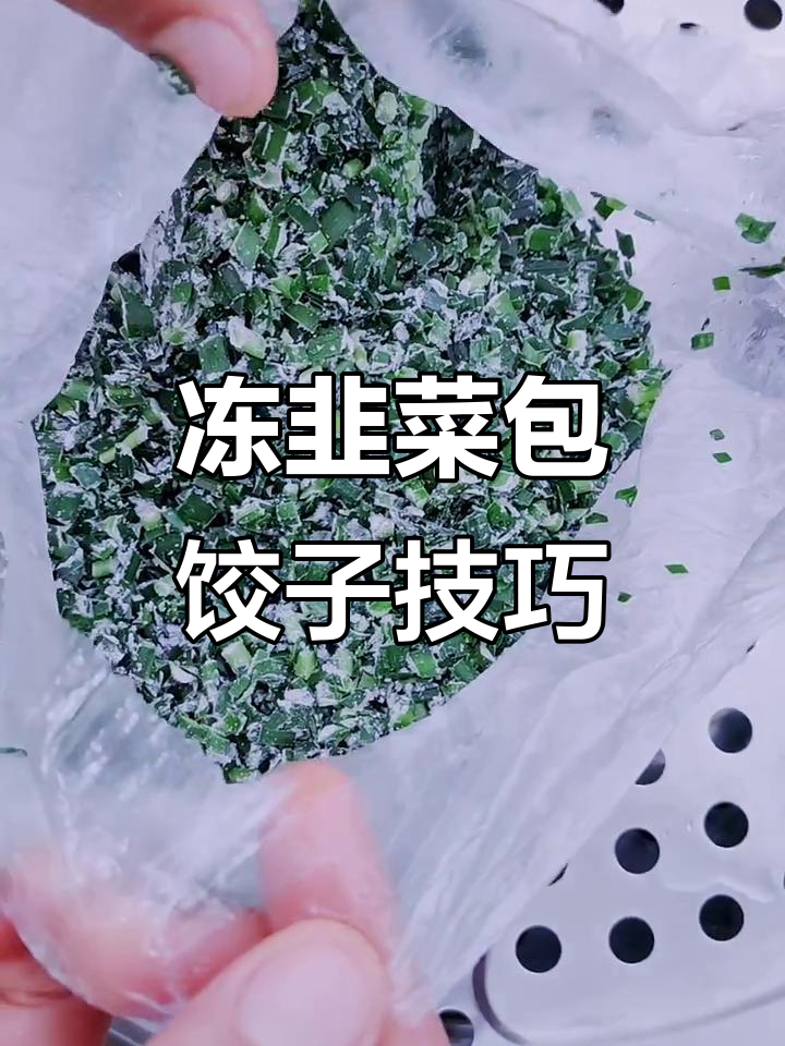 冻韭菜包饺子,冰碴也能轻松搞定!