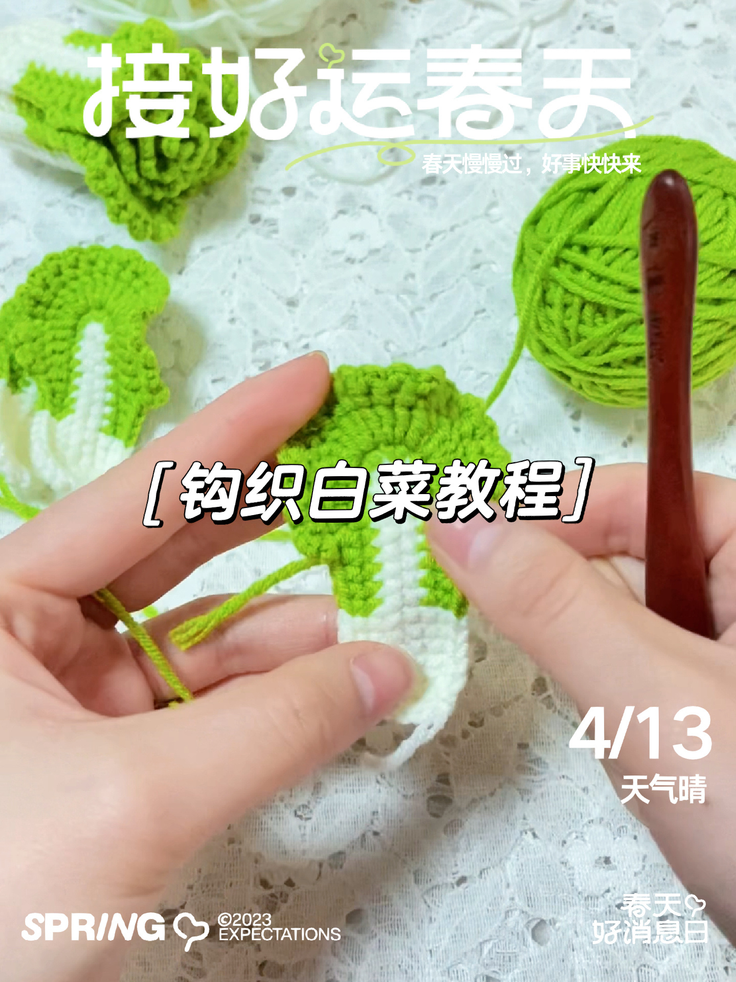 钩织白菜教程(二)附图解