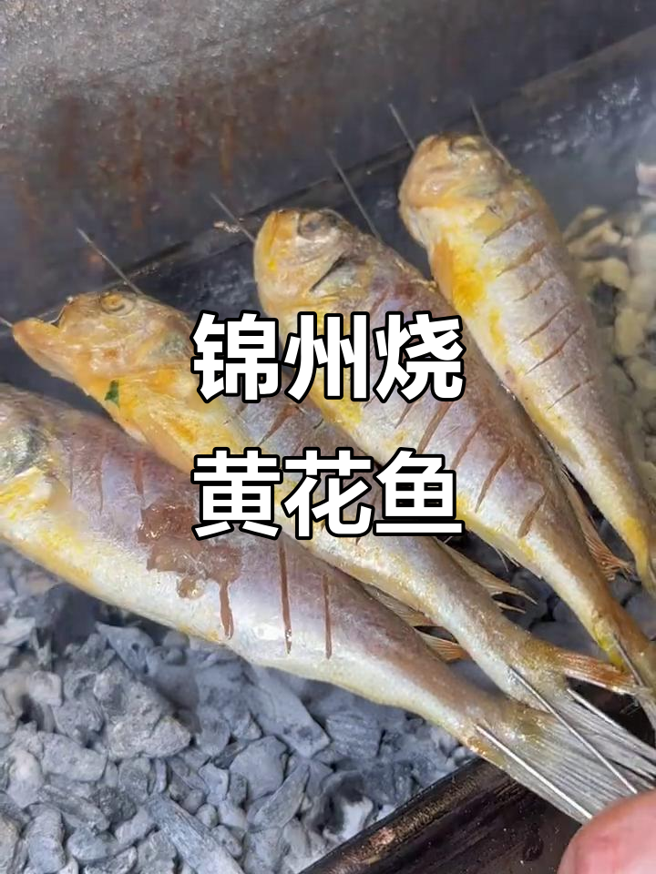 锦州特色烧烤黄花鱼,外酥里嫩,烤出完美口感