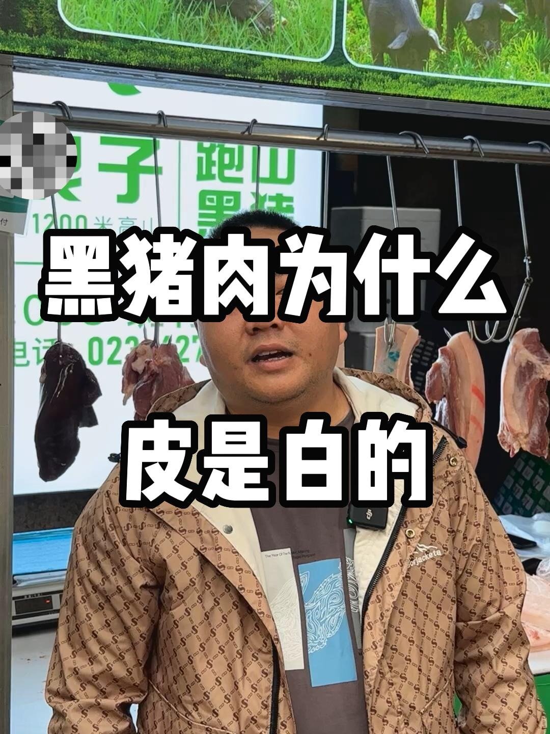 黑猪肉的皮为什么是白的?今天给大家解释下