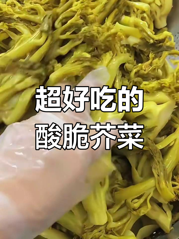 春季酸脆芥菜芽,嫩滑又带劲!