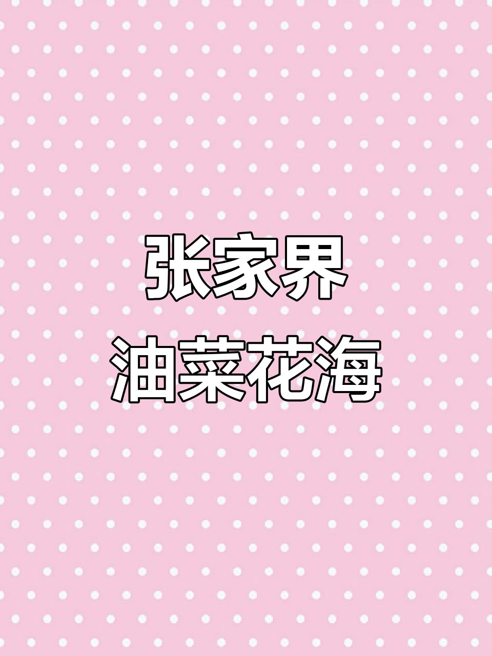 春天油菜花盛开,张家界金黄美景等你来赏