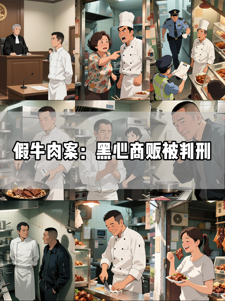 秘制卤牛肉背后的骗局：黑心商贩被判刑