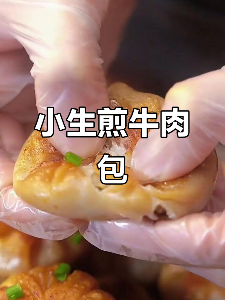不用和面，轻松做出外酥内嫩的牛肉小生煎包