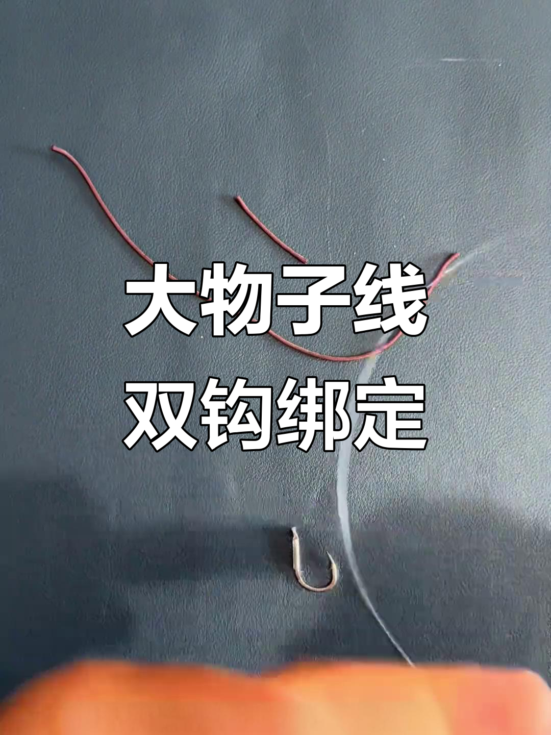 大物子线加固技巧,13号钩子与6.0子线的完美绑法
