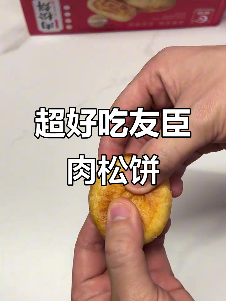 友臣肉松饼测评:酥脆不粘手,厚实肉松满满一口满足